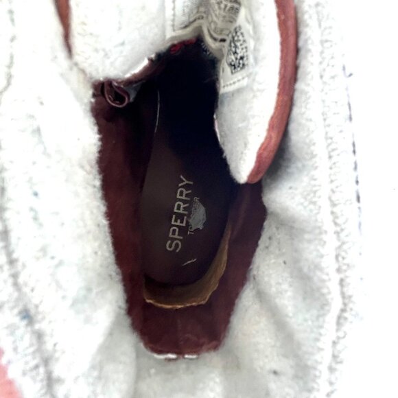 SPERRY MARITIME CRUZ TOP-SIDER BROWN LEATHER THINSULATE CHUKKA BOOTS - 7 - Picture 9 of 11